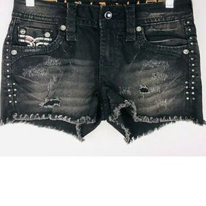 Rock revival black Sundee short